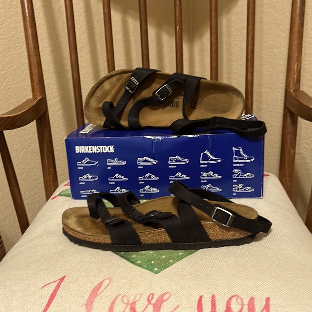 Birkenstock Seres oiled leather sandals/ size 39 narrow